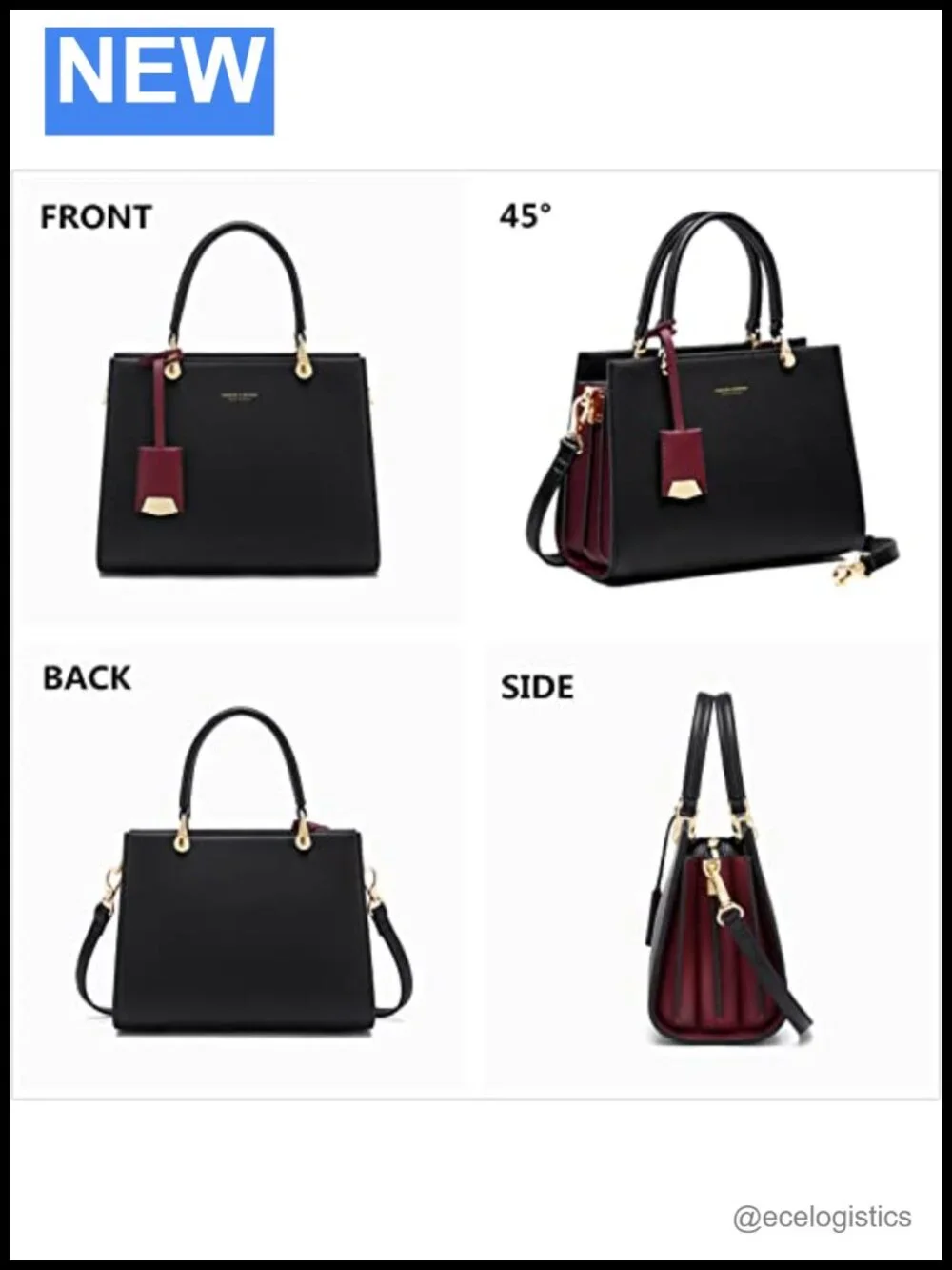 Genuine Leather Satchel Tote Handbag Women's Shoulder Bag